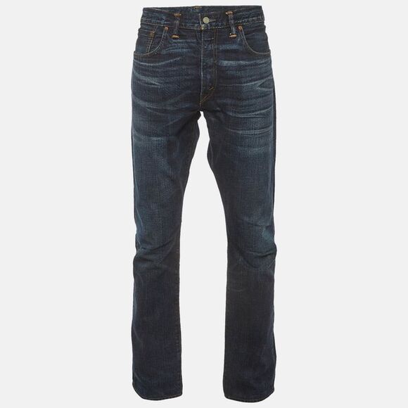 Ralph Lauren Other - Ralph Lauren Blue Washed Denim Slim Fit Jeans Xl/waist 36"